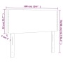 Cabecero con LED cuero sintético blanco 100x5x78/88 cm de vidaXL, Cabeceros y pies de cama - Ref: Foro24-3121557, Precio: 39,...