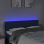 Cabecero con LED de tela azul 144x5x78/88 cm de vidaXL, Cabeceros y pies de cama - Ref: Foro24-3121756, Precio: 65,46 €, Desc...