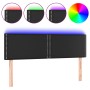 Cabecero con luces LED cuero sintético negro 144x5x78/88 cm de vidaXL, Cabeceros y pies de cama - Ref: Foro24-3121562, Precio...