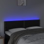 Cabecero con luces LED cuero sintético negro 144x5x78/88 cm de vidaXL, Cabeceros y pies de cama - Ref: Foro24-3121562, Precio...