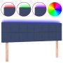 Cabecero con LED de tela azul 144x5x78/88 cm de vidaXL, Cabeceros y pies de cama - Ref: Foro24-3121616, Precio: 56,68 €, Desc...