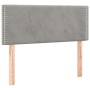 Cabecero con LED de terciopelo gris claro 80x5x78/88 cm de vidaXL, Cabeceros y pies de cama - Ref: Foro24-3121502, Precio: 43...