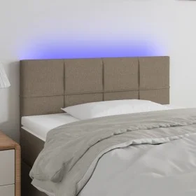 Cabecero con LED de tela gris taupe 100x5x78/88 cm de vidaXL, Cabeceros y pies de cama - Ref: Foro24-3121606, Precio: 48,41 €...