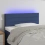 Blue fabric headboard with LED 90x5x78/88 cm by vidaXL, Headboards and footboards - Ref: Foro24-3121740, Price: 57,75 €, Disc...