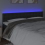 Cabecero con LED cuero sintético negro 200x5x78/88 cm de vidaXL, Cabeceros y pies de cama - Ref: Foro24-3121720, Precio: 58,9...