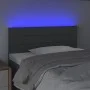 Headboard with LED in dark gray fabric 90x5x78/88 cm by vidaXL, Headboards and footboards - Ref: Foro24-3121735, Price: 50,46...