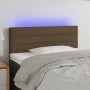 Kopfteil aus dunkelbraunem Stoff mit LED 100x5x78/88 cm von vidaXL, Kopf- und Fußteile - Ref: Foro24-3121745, Preis: 48,30 €,...