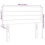 Kopfteil aus dunkelbraunem Stoff mit LED 100x5x78/88 cm von vidaXL, Kopf- und Fußteile - Ref: Foro24-3121745, Preis: 48,30 €,...