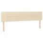 Cream fabric headboard with LED 180x5x78/88 cm by vidaXL, Headboards and footboards - Ref: Foro24-3121631, Price: 70,69 €, Di...