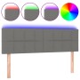 Cabecero con LED de tela gris oscuro 144x5x78/88 cm de vidaXL, Cabeceros y pies de cama - Ref: Foro24-3121611, Precio: 66,57 ...