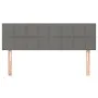 Dark gray fabric headboard with LED 144x5x78/88 cm by vidaXL, Headboards and footboards - Ref: Foro24-3121611, Price: 64,58 €...