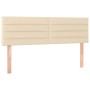 Cabecero con LED de tela color crema 144x5x78/88 cm de vidaXL, Cabeceros y pies de cama - Ref: Foro24-3121755, Precio: 69,71 ...