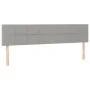 Hellgraues Stoffkopfteil mit LED 180x5x78/88 cm von vidaXL, Kopf- und Fußteile - Ref: Foro24-3121626, Preis: 62,80 €, Rabatt: %
