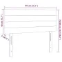 Headboard with LED in taupe gray fabric 80x5x78/88 cm by vidaXL, Headboards and footboards - Ref: Foro24-3121730, Price: 42,3...