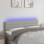 Cabecero con LED de tela gris claro 144x5x78/88 cm de vidaXL, Cabeceros y pies de cama - Ref: Foro24-3121750, Precio: 67,30 €...