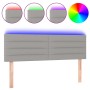Cabecero con LED de tela gris claro 144x5x78/88 cm de vidaXL, Cabeceros y pies de cama - Ref: Foro24-3121750, Precio: 67,30 €...