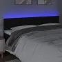 Black fabric headboard with LED 180x5x78/88 cm by vidaXL, Headboards and footboards - Ref: Foro24-3121628, Price: 65,21 €, Di...