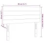 Kopfteil mit LED aus dunkelgrauem Stoff 80x5x78/88 cm von vidaXL, Kopf- und Fußteile - Ref: Foro24-3121727, Preis: 37,78 €, R...