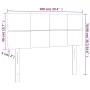 Kopfteil aus schwarzem Stoff mit LED 100x5x78/88 cm von vidaXL, Kopf- und Fußteile - Ref: Foro24-3121604, Preis: 41,55 €, Rab...