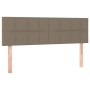 Cabecero con LED de tela gris taupe 144x5x78/88 cm de vidaXL, Cabeceros y pies de cama - Ref: Foro24-3121614, Precio: 53,35 €...