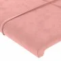 Cabecero con LED de terciopelo rosa 100x5x78/88 cm de vidaXL, Cabeceros y pies de cama - Ref: Foro24-3121659, Precio: 49,88 €...