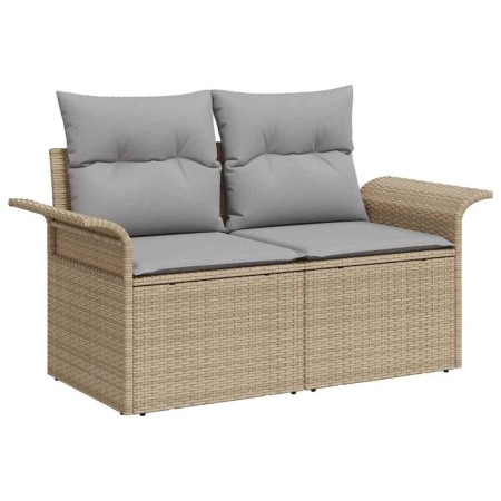 Conjunto de sofá de jardín 6 pcs Beige Poliratán en Sofás de exterior | Comprar online en Foru.es