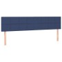 Cabecero con LED de tela azul 160x5x78/88 cm de vidaXL, Cabeceros y pies de cama - Ref: Foro24-3121624, Precio: 58,87 €, Desc...