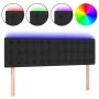 Headboard with LED lights black synthetic leather 144x5x78/88 cm by vidaXL, Headboards and footboards - Ref: Foro24-3121702, ...