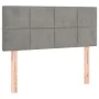Light gray velvet headboard with LED 100x5x78/88 cm by vidaXL, Headboards and footboards - Ref: Foro24-3121654, Price: 54,05 ...
