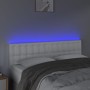 Cabecero con LED cuero sintético blanco 144x5x78/88 cm de vidaXL, Cabeceros y pies de cama - Ref: Foro24-3121703, Precio: 76,...