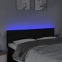 Black fabric headboard with LED 144x5x78/88 cm by vidaXL, Headboards and footboards - Ref: Foro24-3121752, Price: 65,12 €, Di...
