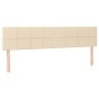 Cabecero con LED de tela color crema 200x5x78/88 cm de vidaXL, Cabeceros y pies de cama - Ref: Foro24-3121639, Precio: 63,32 ...