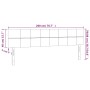 Cabecero con LED de tela color crema 200x5x78/88 cm de vidaXL, Cabeceros y pies de cama - Ref: Foro24-3121639, Precio: 63,32 ...