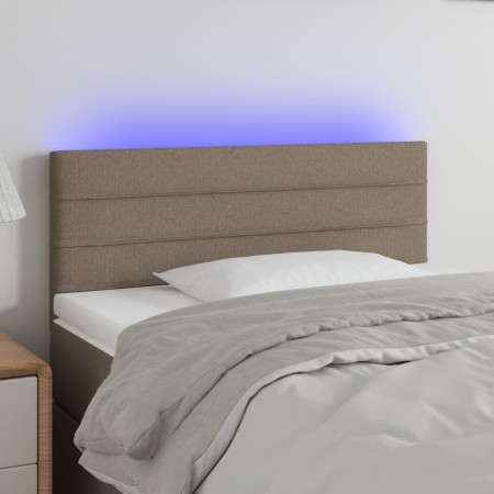 Cabecero con LED de tela gris taupe 90x5x78/88 cm de vidaXL, Cabeceros y pies de cama - Ref: Foro24-3121738, Precio: 44,72 €,...