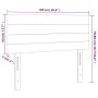 Kopfteil aus dunkelgrauem Stoff mit LED 100x5x78/88 cm von vidaXL, Kopf- und Fußteile - Ref: Foro24-3121743, Preis: 45,81 €, ...