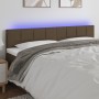 Cabecero con LED de tela marrón oscuro 180x5x78/88 cm de vidaXL, Cabeceros y pies de cama - Ref: Foro24-3121629, Precio: 66,8...