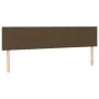 Kopfteil mit LED aus dunkelbraunem Stoff 180x5x78/88 cm von vidaXL, Kopf- und Fußteile - Ref: Foro24-3121629, Preis: 65,86 €,...