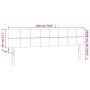Cabecero con LED de tela marrón oscuro 180x5x78/88 cm de vidaXL, Cabeceros y pies de cama - Ref: Foro24-3121629, Precio: 66,8...