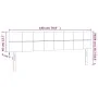 Kopfteil mit LED aus dunkelbraunem Stoff 180x5x78/88 cm von vidaXL, Kopf- und Fußteile - Ref: Foro24-3121629, Preis: 65,86 €,...
