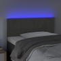 Cabecero con LED de terciopelo gris oscuro 90x5x78/88 cm de vidaXL, Cabeceros y pies de cama - Ref: Foro24-3121649, Precio: 4...