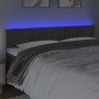 Cabecero con LED de terciopelo gris oscuro 200x5x78/88 cm de vidaXL, Cabeceros y pies de cama - Ref: Foro24-3121917, Precio: ...