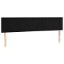 Black velvet headboard with LED 180x5x78/88 cm by vidaXL, Headboards and footboards - Ref: Foro24-3121912, Price: 73,50 €, Di...
