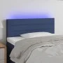 Kopfteil aus blauem Stoff mit LED 100x5x78/88 cm von vidaXL, Kopf- und Fußteile - Ref: Foro24-3121748, Preis: 49,60 €, Rabatt: %