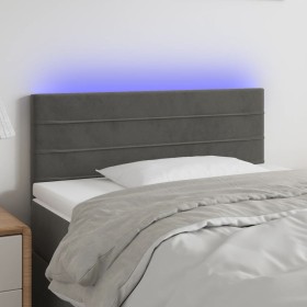 Cabecero con LED de terciopelo gris oscuro 80x5x78/88 cm de vidaXL, Cabeceros y pies de cama - Ref: Foro24-3121783, Precio: 3...
