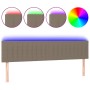 Cabecero con LED de tela gris taupe 180x5x78/88 cm de vidaXL, Cabeceros y pies de cama - Ref: Foro24-3121868, Precio: 69,05 €...