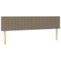Cabecero con LED de tela gris taupe 180x5x78/88 cm de vidaXL, Cabeceros y pies de cama - Ref: Foro24-3121868, Precio: 69,05 €...