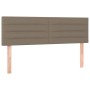 Cabecero con LED de tela gris taupe 144x5x78/88 cm de vidaXL, Cabeceros y pies de cama - Ref: Foro24-3121754, Precio: 68,99 €...