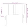 Cabecero con LED de terciopelo negro 80x5x78/88 cm de vidaXL, Cabeceros y pies de cama - Ref: Foro24-3121882, Precio: 37,04 €...