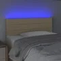 Cream fabric headboard with LED 90x5x78/88 cm by vidaXL, Headboards and footboards - Ref: Foro24-3121739, Price: 57,52 €, Dis...
