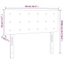Cabecero con LED cuero sintético gris 90x5x78/88 cm de vidaXL, Cabeceros y pies de cama - Ref: Foro24-3121694, Precio: 46,55 ...